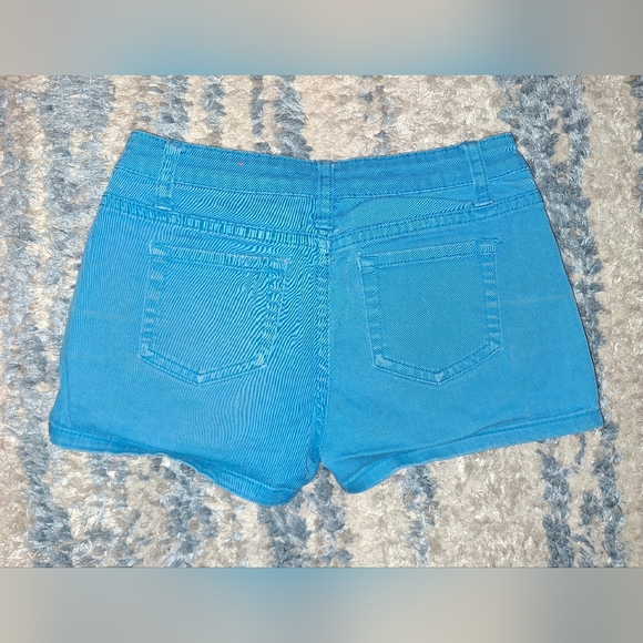 Beverly Hills Princess Turquoise Blue Shorts || 12 EUC - Picture 2 of 4